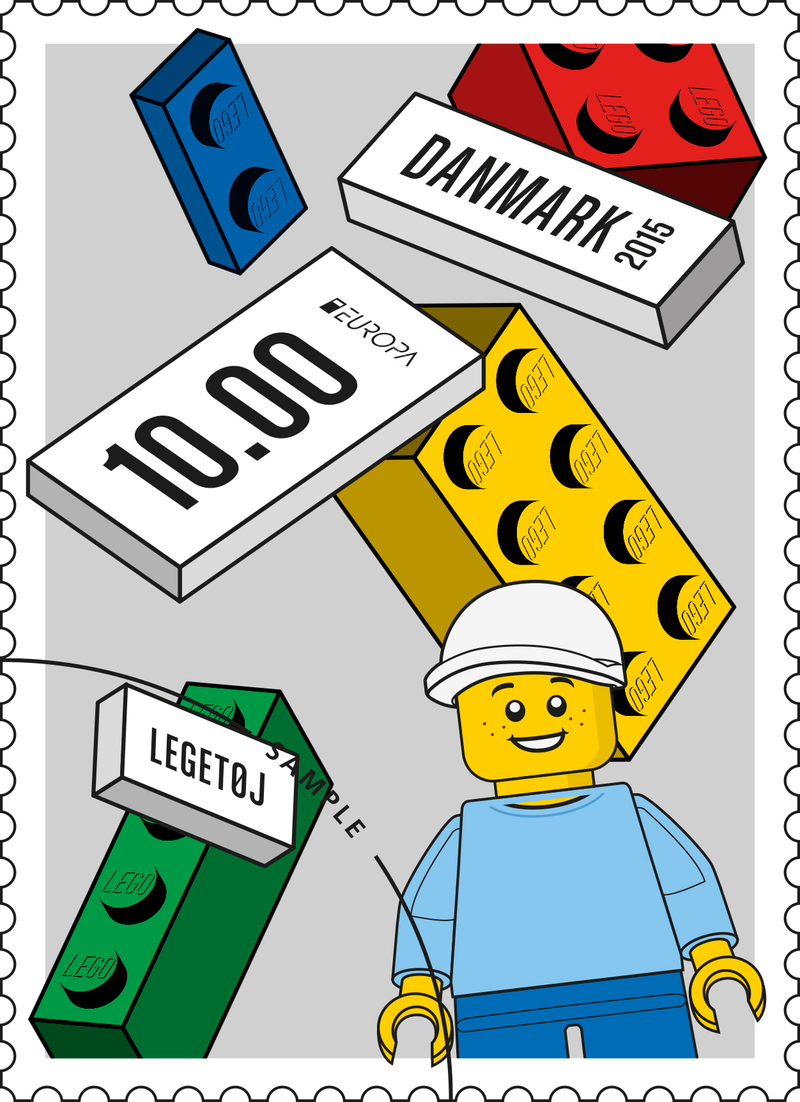 Illustration for article titled You can now stamp your (Danish) mail with Lego